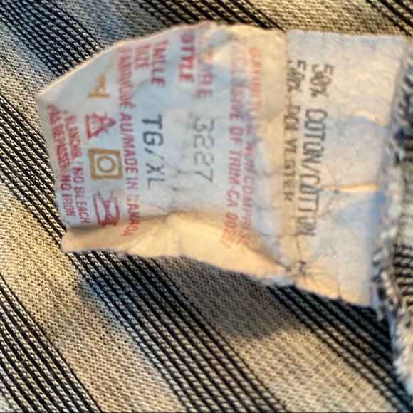 Vintage Gordie Howe Polo Golf Shirt Gray Striped Men’s Size XL Made In Canada - Picture 6 of 7